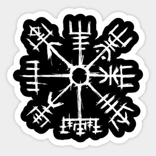 Viking Compass Vegvisir Sketch Sticker